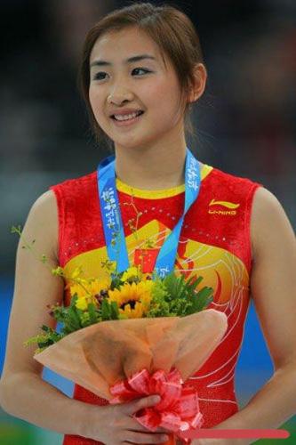 chinese champion beauty - this photo was taken several months before olympic games
