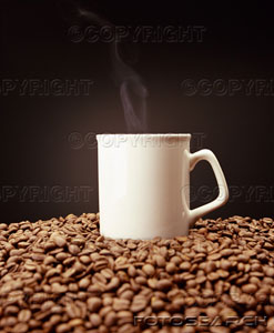 coffee - steaming mug coffee