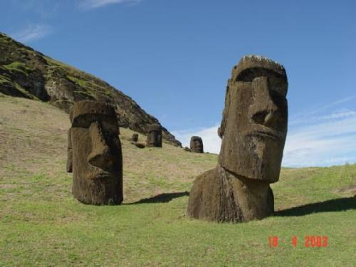 Easter Island - Easter Island giant heads Easter Island - Easter Island giant heads
