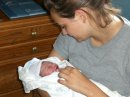 First time new auntie - Brand new, proud and beaming auntie with tears still in eyes.