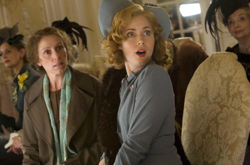 Miss Pettigrew Lives for a Day - Frances McDormand and Amy Adams before the big makeover.