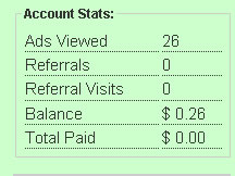 1st day earning on a PTC - New ptc. Get CASH via AlertPay. $.01 per click, Per referral click $ 0.005. $9 payout. Click this link to register  http://www.onlyptc.com/register.php?r=nahidbd