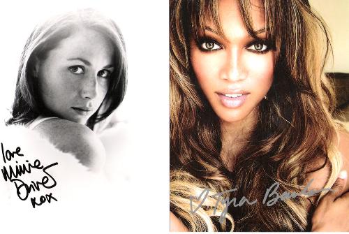Tyra Banks picture - autograph photos i received by sending an email.