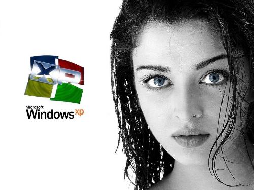 aishwarya rai in windows - The hot bollywood actress aishwarya rai in windows xp