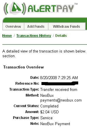 Neobux Payment Proof - Neobux paid me $2.04 in seconds...
The Best PTC
