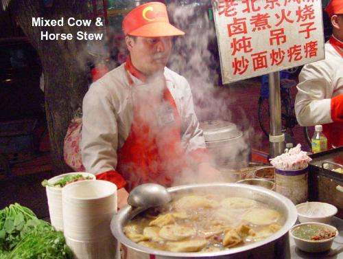 Olympics 2008 food-Mixed cow & horse stew - Olympics in Beijing 2008 food-Mixed cow & horse stew