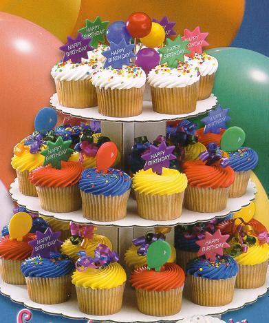 Fairy cakes - display of fairy cakes