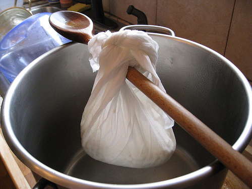 Making cheese at home  - Part of the steps toward make cheese at home