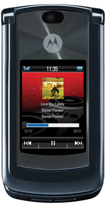 v8 - this is a motorola v8 phone. the one that I am using right now. This phone have two display, inner and outer one. The outer display is sensitive to touch when it is in music mode. Its camera is 2.0 mega pixel and you can take pictures in both display. Mine has a 512 mb memory but some have 2Gb memory. i love using this phone!