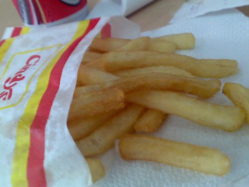 eating food - yummy french fries