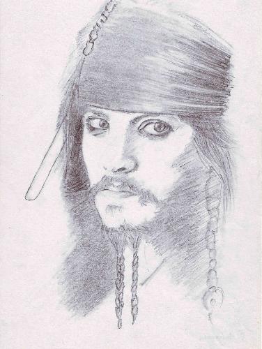 Jack Sparrow - Pencil sketch of Captain Jack sparrow ..