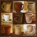 coffee painting - several cups of coffee painted in oils. nice colors!