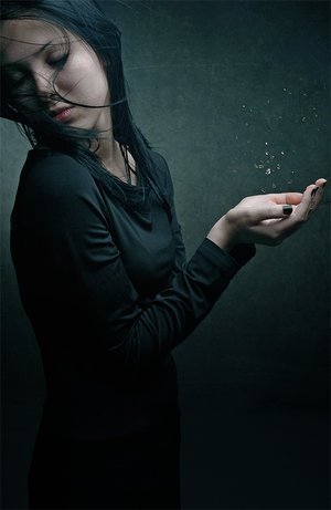 water - a girl in water