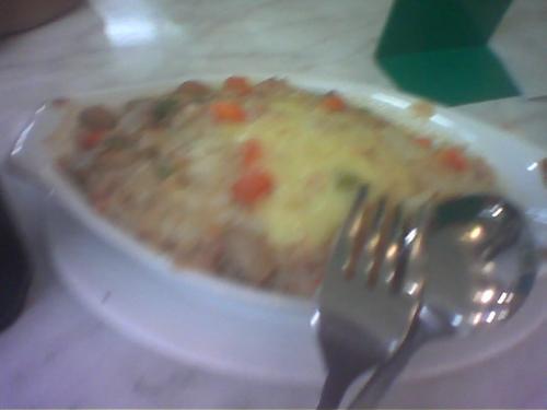 At the mall with friends - this is a picture of what I ate when we were at the mall...my boyfriend texted me that he could not come on our date..and so i hanged out with my friends...one of my friends offered she would pay for our food...