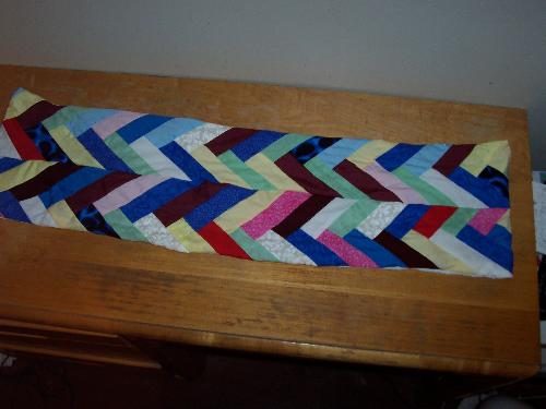 Table Runner - Braid Quilted Table Runner. For sale in my Etsy Store ElizabethanCreations