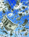 money - floating dollars