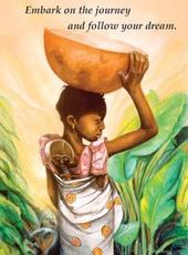 Journey of selfcreation. - It's just a picture of one african girl, symbolyzing the feminine in everywalking soul, which ambarks on a journey to self creation.