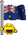Australian flag - Australian,flag smiley,gif