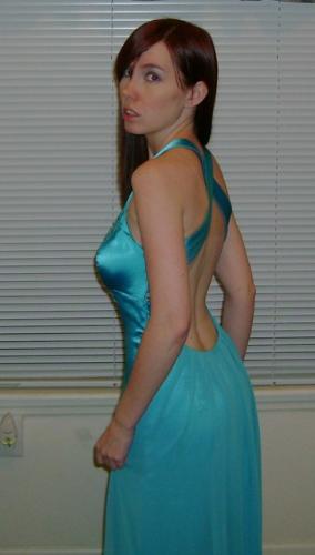 My New Fancy Dress - I saw this dress in the store and couldn't keep from trying it on...trying it on led to purchasing it...and I have no where to wear it!