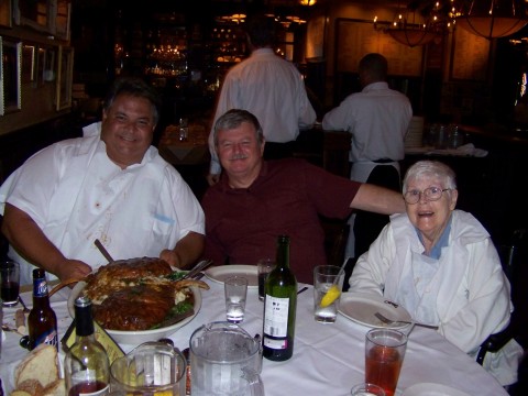Dinner at the place - No, I'm not in the pix