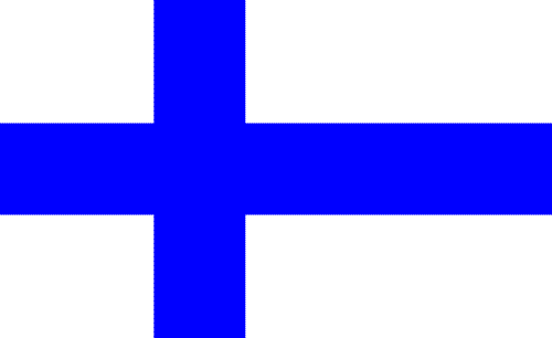 Finland - The flag of Finland.