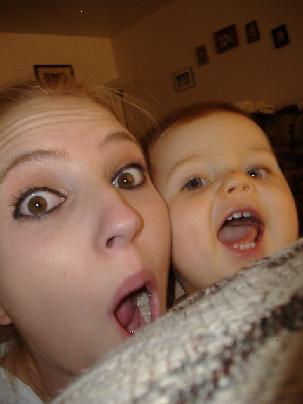 my sil and nephew - Peek a boo!