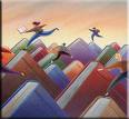 Publishing - People leaping on books
