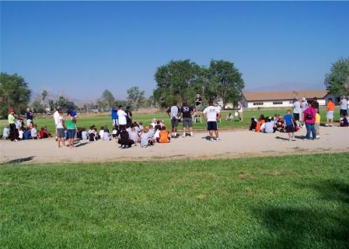 my seven year old's football conditioning camp - A pic from my seven year old's football conditioning camp. It was 2 days long for 6 hours each day.