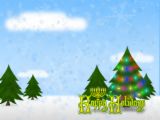 holidays - snow and pine trees