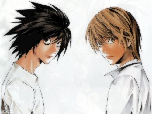Light and L - Another anime i loved.......Death Note...  just cant imagine how the creators thought of the whole story and came up with the thoughts of L and Light.....!!!!