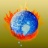 global warming - a photo of the earth on fire