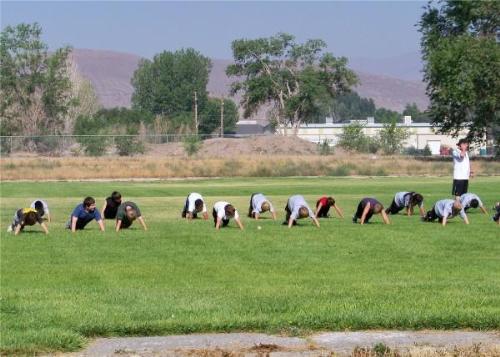 My 7 year old had a two day football conditioning  - My 7 year old had a two day football conditioning camp.