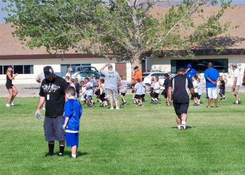 My 7 year old had a two day football conditioning  - My 7 year old had a two day football conditioning camp.