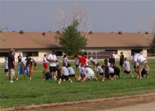 My 7 year old had a two day football conditioning  - My 7 year old had a two day football conditioning camp.