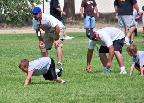 My 7 year old had a two day football conditioning  - My 7 year old had a two day football conditioning camp.