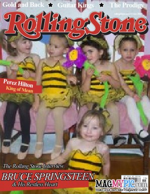 My 3 year old dance class recital pic - I used my 3 year old dance class recital pic to make this mock magazine cover