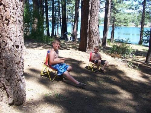 My friend's boys camping at Lake Tahoe, Nevada thi - My friend's boys camping at Lake Tahoe, Nevada this summer