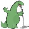 sing - Green Comedian Or Singing Dinosaur ...