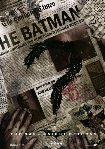 fake batman poster - The riddler poster for the new batman 3 movie coming out in 2011. fake