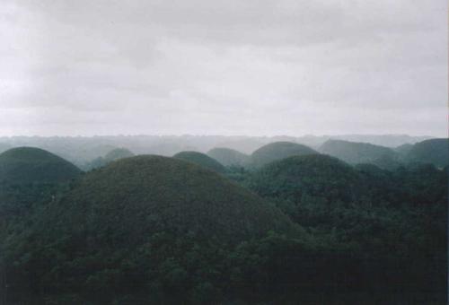 Bohol - chocolate hills - view of chocolate hills in bohol...