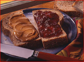peanut butter jelly sandwich - yummy comfort food