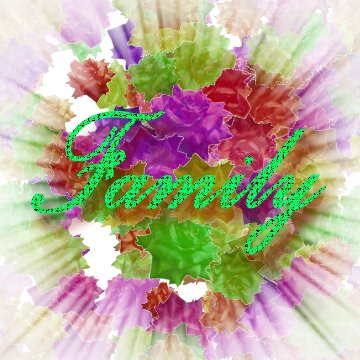 family art - a family art and roses family in the center and it depicts that we always focus to our family