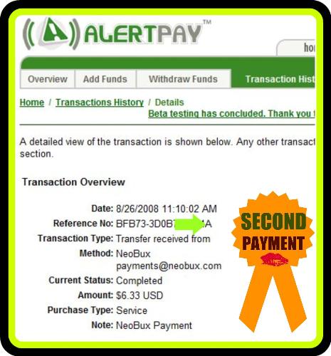 neobux payment proof - I like getting paid