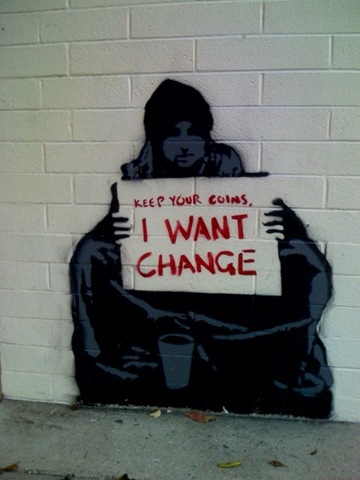 change  - woman that want to change rather than to be a beggar