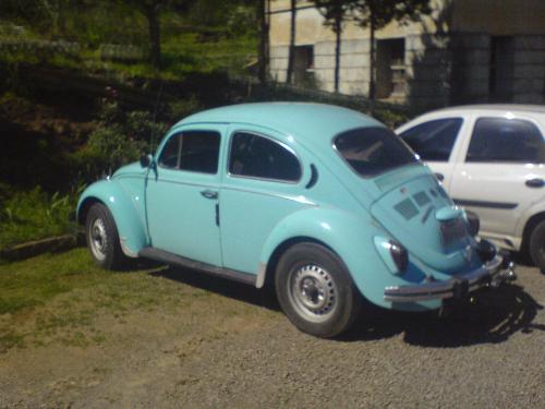 Blue beetle - And old and light blue beetle.