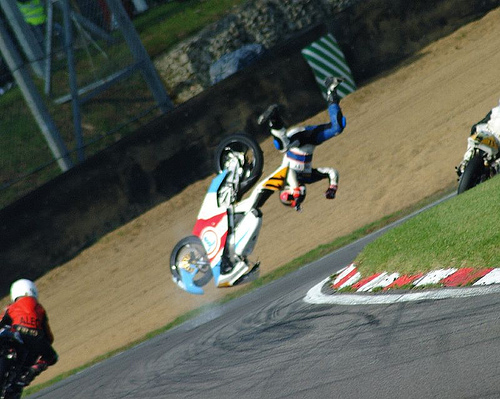 Bike Crash - This what we call a Crash Flying