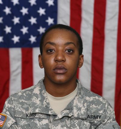 Pvt. Janelle F. King. Killed In Iraq. - Pvt. Janelle F. King of Merced, Calif., died Aug. 14 while serving in Baghdad with the Army’s 115th Combat Support Hospital out of Fort Polk, La., the U.S. Department of Defense announced in a press release.