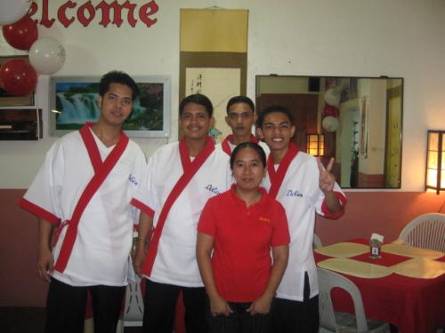 our anniversary - pics was taken during our anniversary at delica japanese restaurant. they are my co-employees.