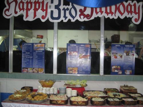 the buffet - this is what we prepare during our anniversary last july 15,2008, an eat all you can buffet for invited guest.