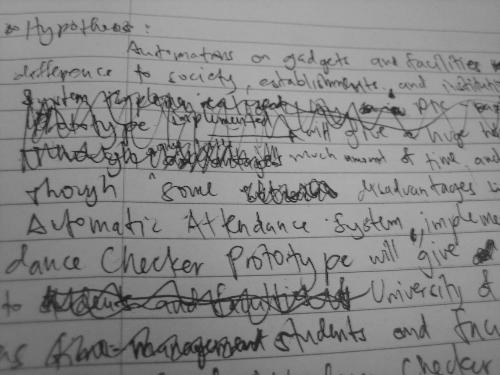 This is my ugliest Handwriting - I wrote this notes like this since I had already less time left before my next class. ^_^